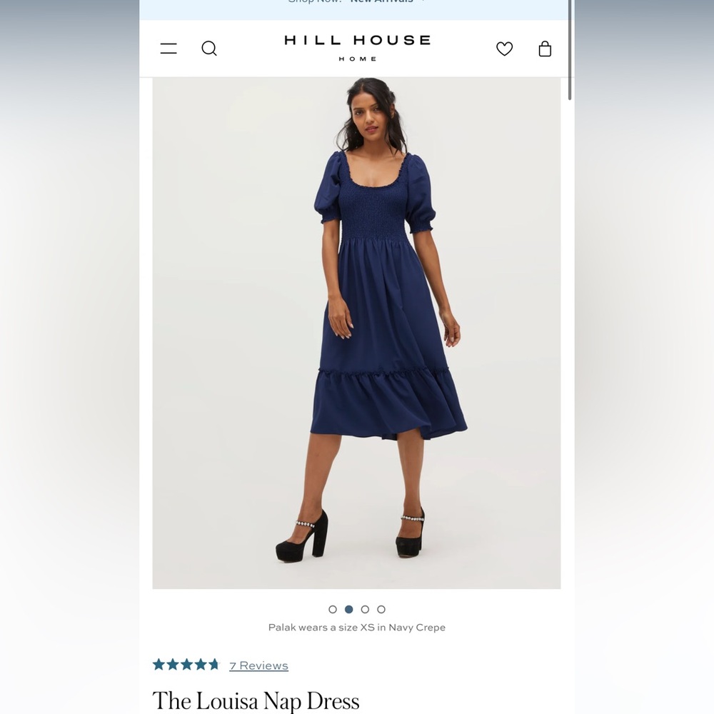 Hill House Louisa Nap Dress Navy